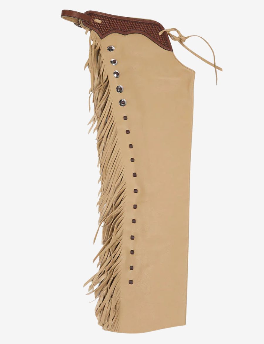 Two Tone Leather Shotgun Chaps