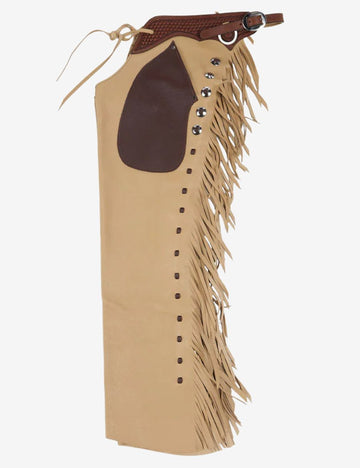Two Tone Leather Shotgun Chaps