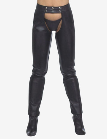 Womens Slim Fit Leather Assless Chaps